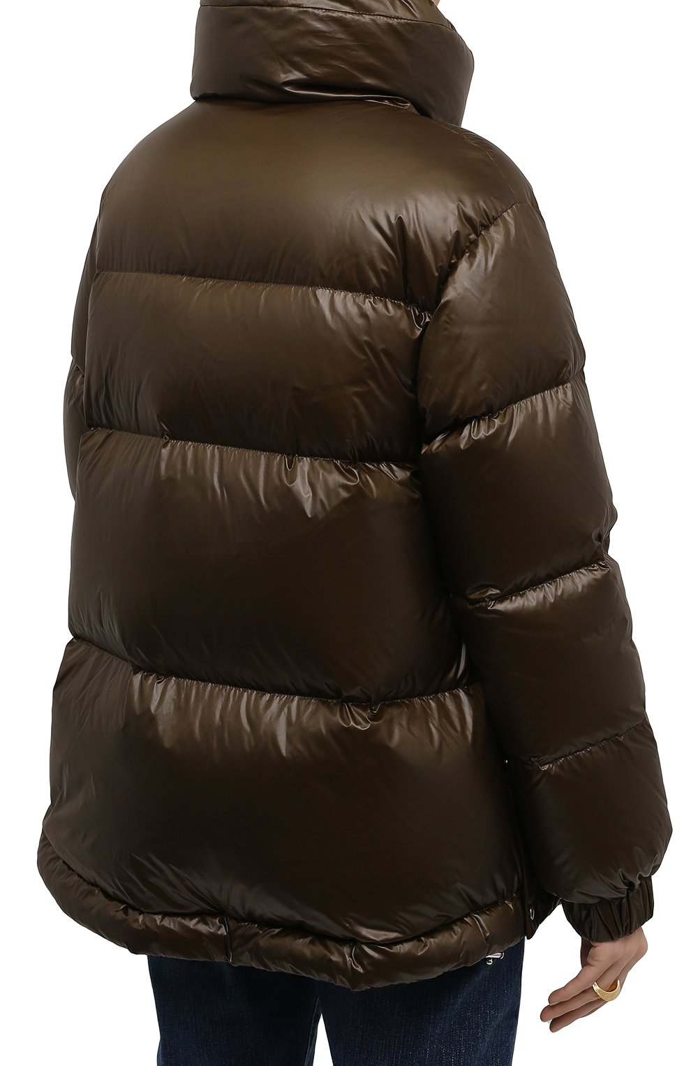 Пуховик WOOLRICH темно-зеленого цвета по цене 71950 руб., арт. CFWW0U0583FR/UT1702, фото 4 Пуховик WOOLRICH, арт. CFWW0U0583FR/UT1702, фото 4