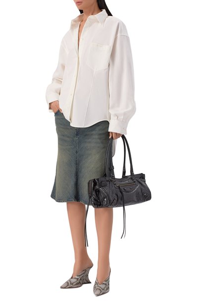 Рубашка из хлопка и шелка BALENCIAGA, арт. 872318/TUM18, фото 2
