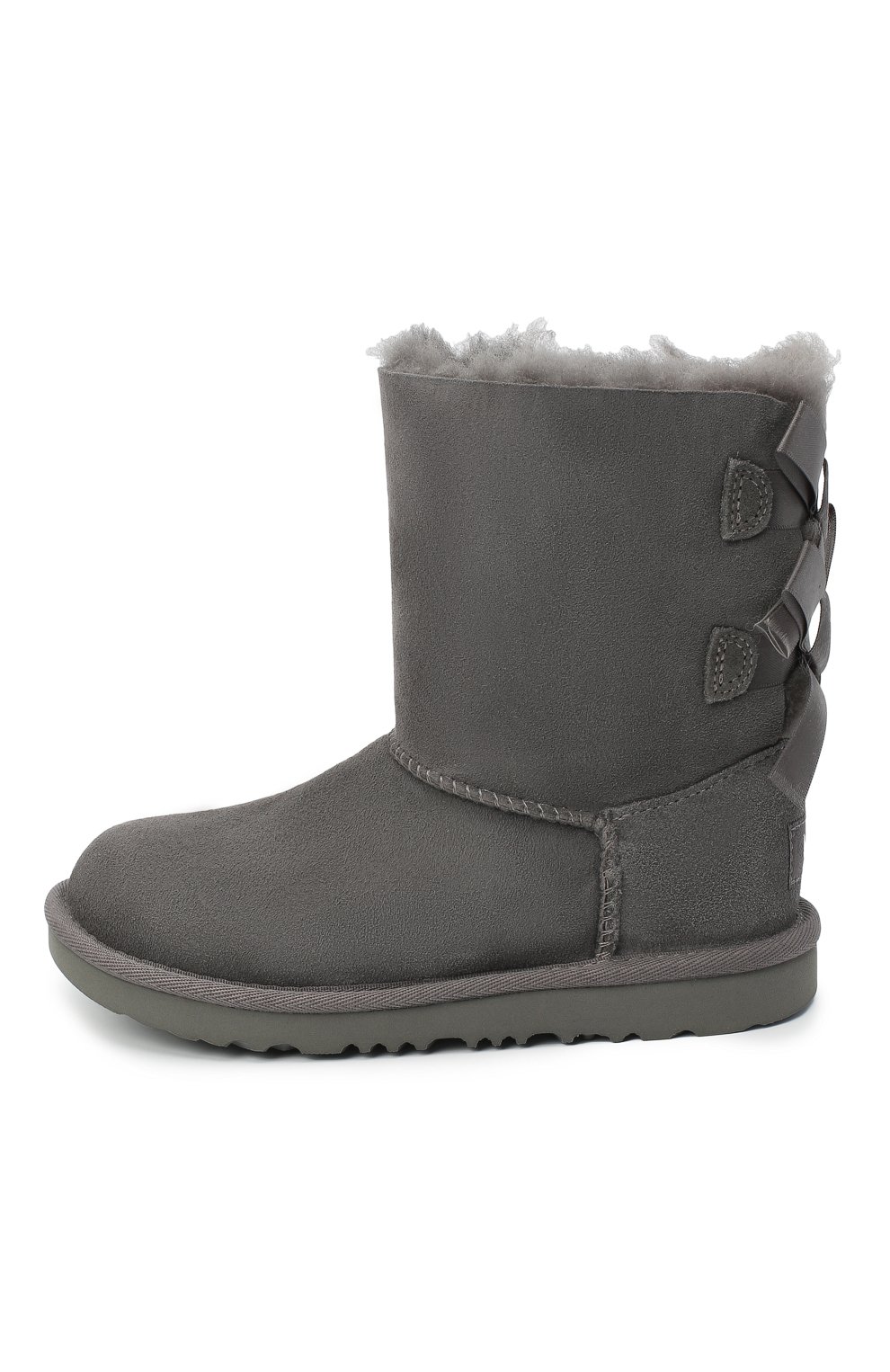 Угги bailey bow ii UGG серого цвета по цене 16150 руб., арт. 1017394K_GREY, фото 2 Угги bailey bow ii UGG, арт. 1017394K_GREY, фото 2