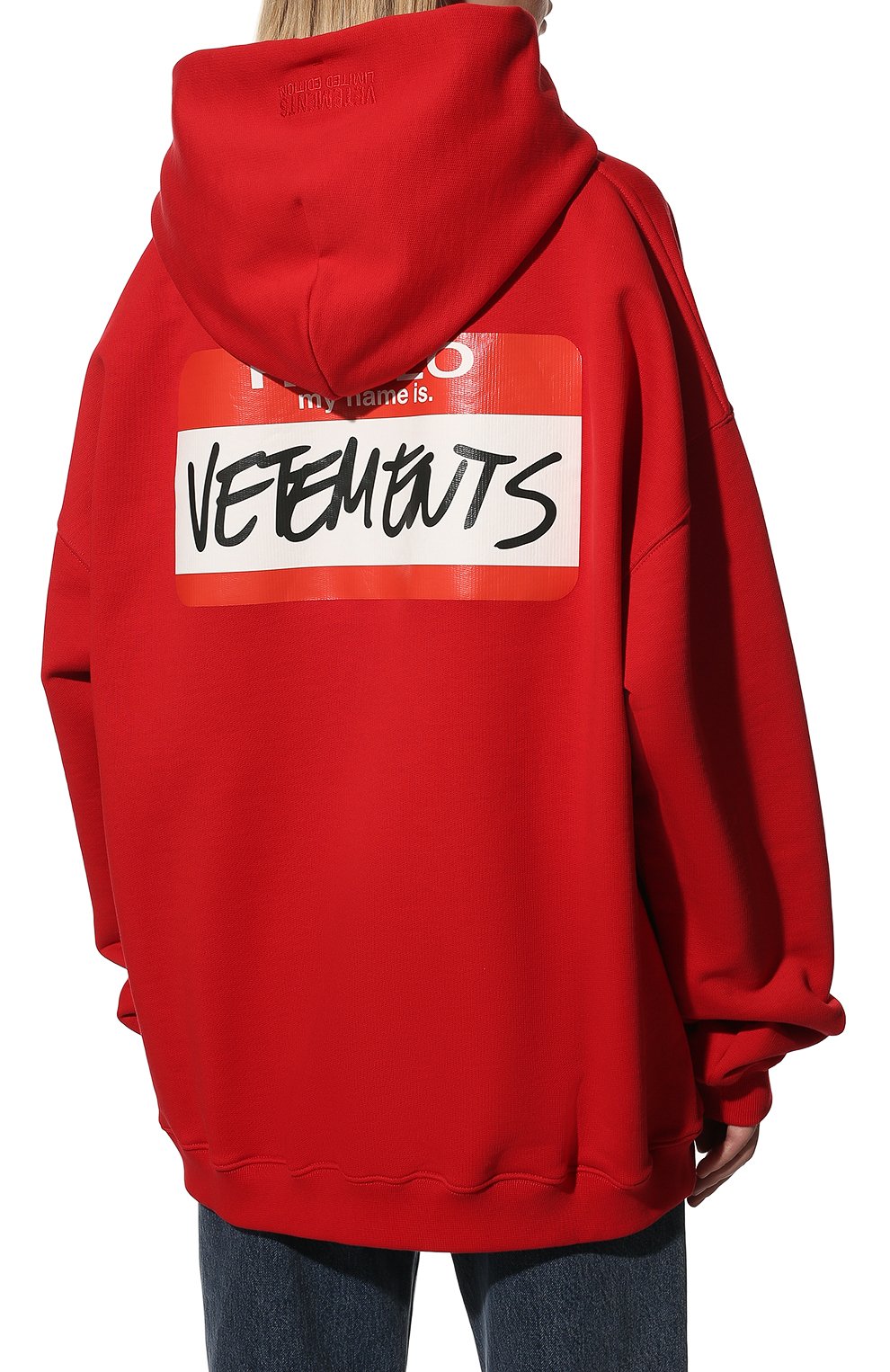 Хлопковое худи VETEMENTS, арт. UE52TR390R 1601/W, фото 4