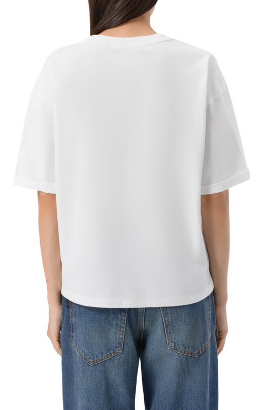 Хлопковая футболка BOSS Orange 50549195 Белый  50549195 Фото 4