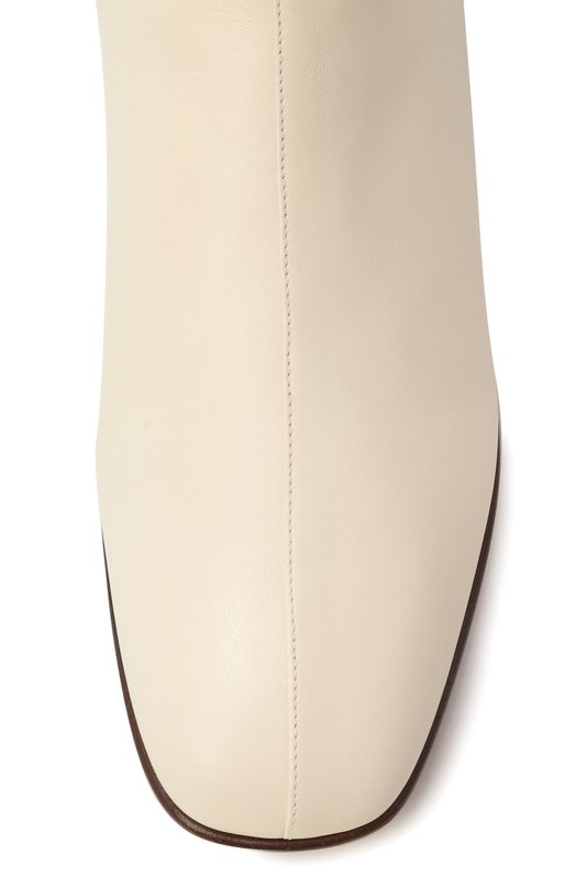 Кожаные сапоги VLogo Signature Valentino 7W2S0LI5/DDT Кремовый  7W2S0LI5/DDT Фото 6