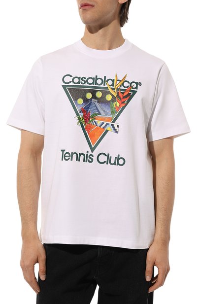 Хлопковая футболка CASABLANCA, арт. MS23-JTS-001-01, фото 3