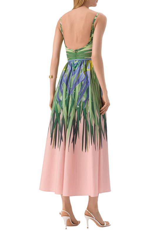 Хлопковое платье Elie Saab D0751PP25/P0019 Разноцветный  D0751PP25/P0019 Фото 4
