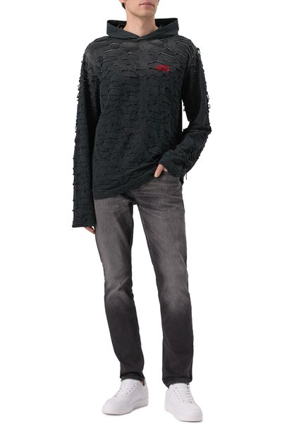 Хлопковое худи DIESEL, арт. A16173/0SLBS, фото 2