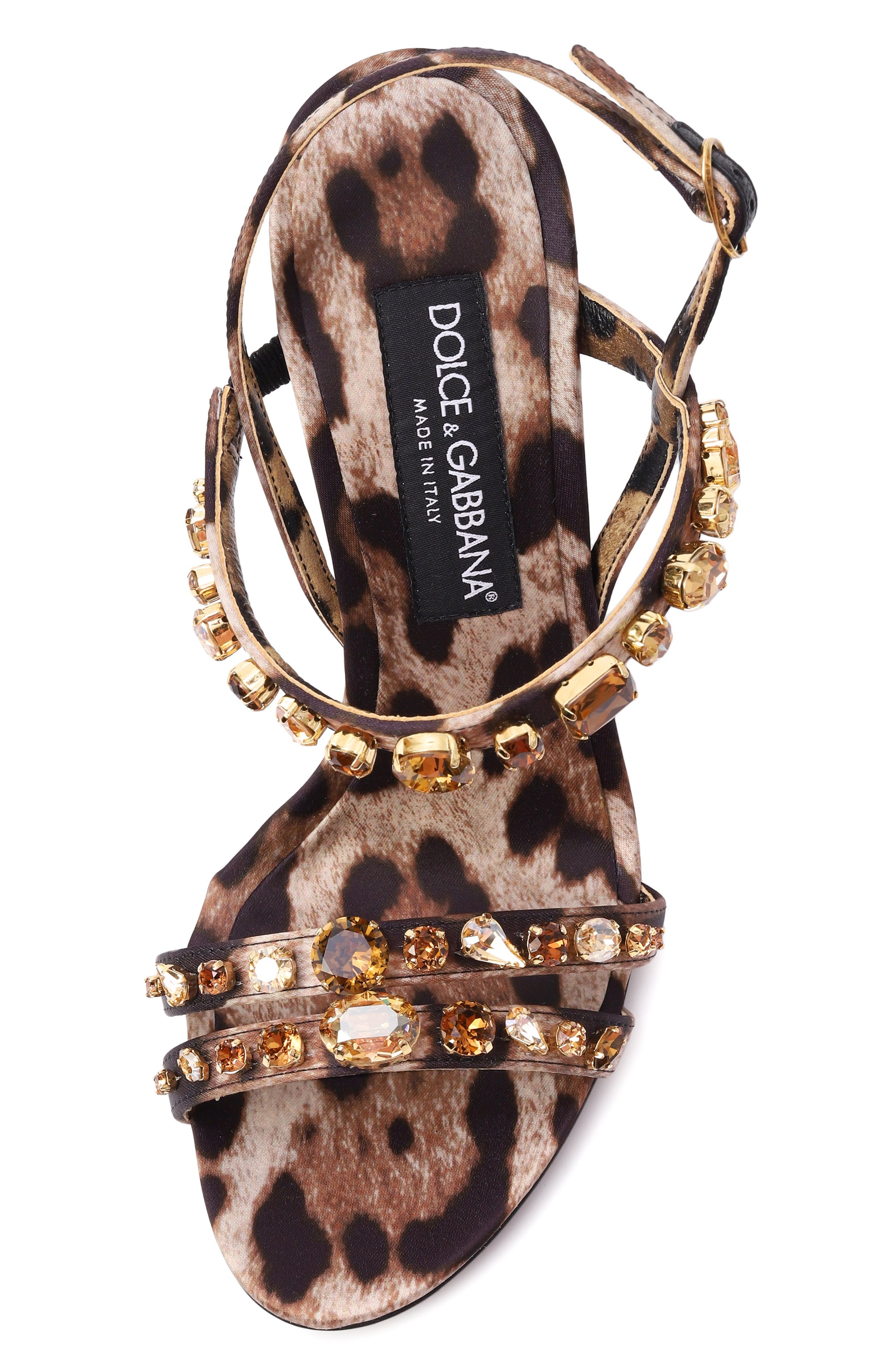 Текстильные босоножки keira 105 DOLCE & GABBANA, арт. CR1930/A0079, фото 6