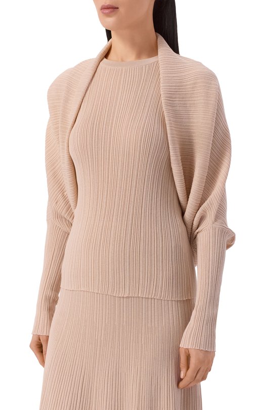 Кардиган из хлопка и шелка Agnona KM09010E/7Q180PE Розовый  KM09010E/7Q180PE Фото 3