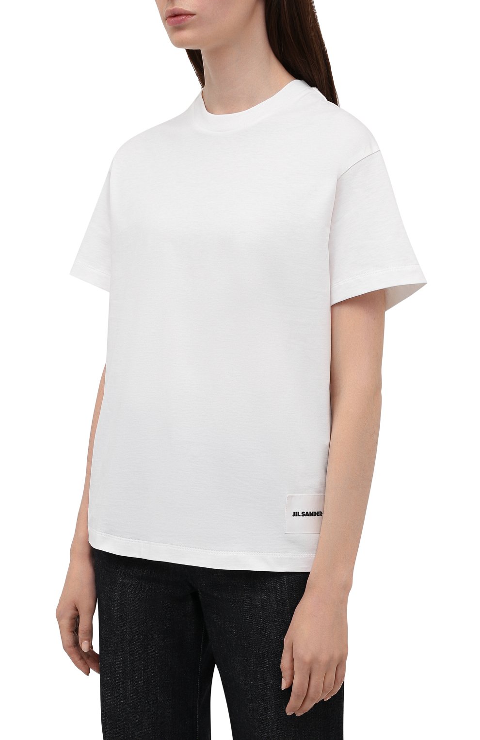 Комплект из трех хлопковых футболок JIL SANDER белого цвета по цене 39550 руб., арт. JPPT706540-WT248808, фото 3 Комплект из трех хлопковых футболок JIL SANDER, арт. JPPT706540-WT248808, фото 3