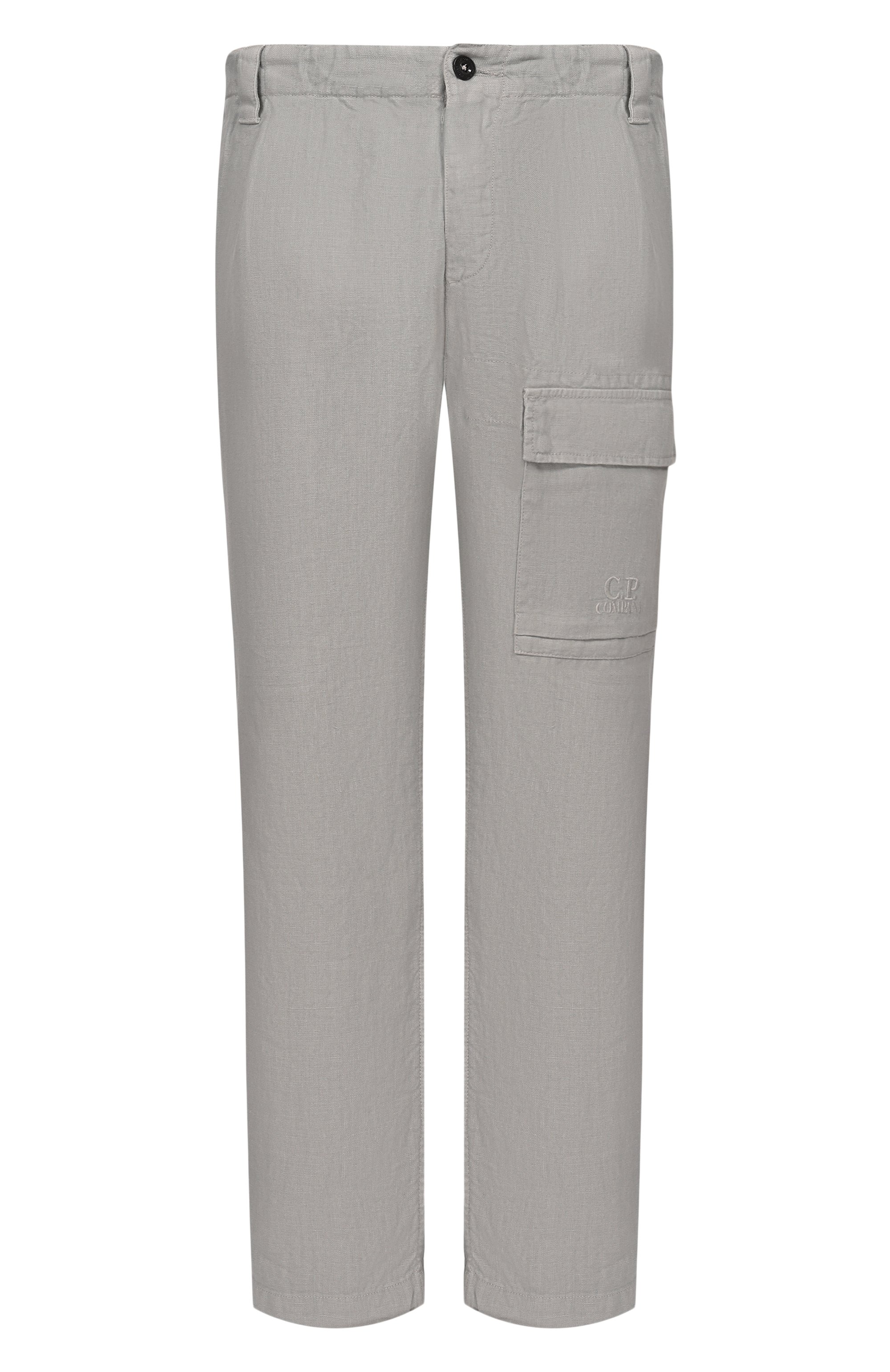 Брюки из хлопка и льна C.P. COMPANY, арт. 20CMPA251A/1103410, фото 1