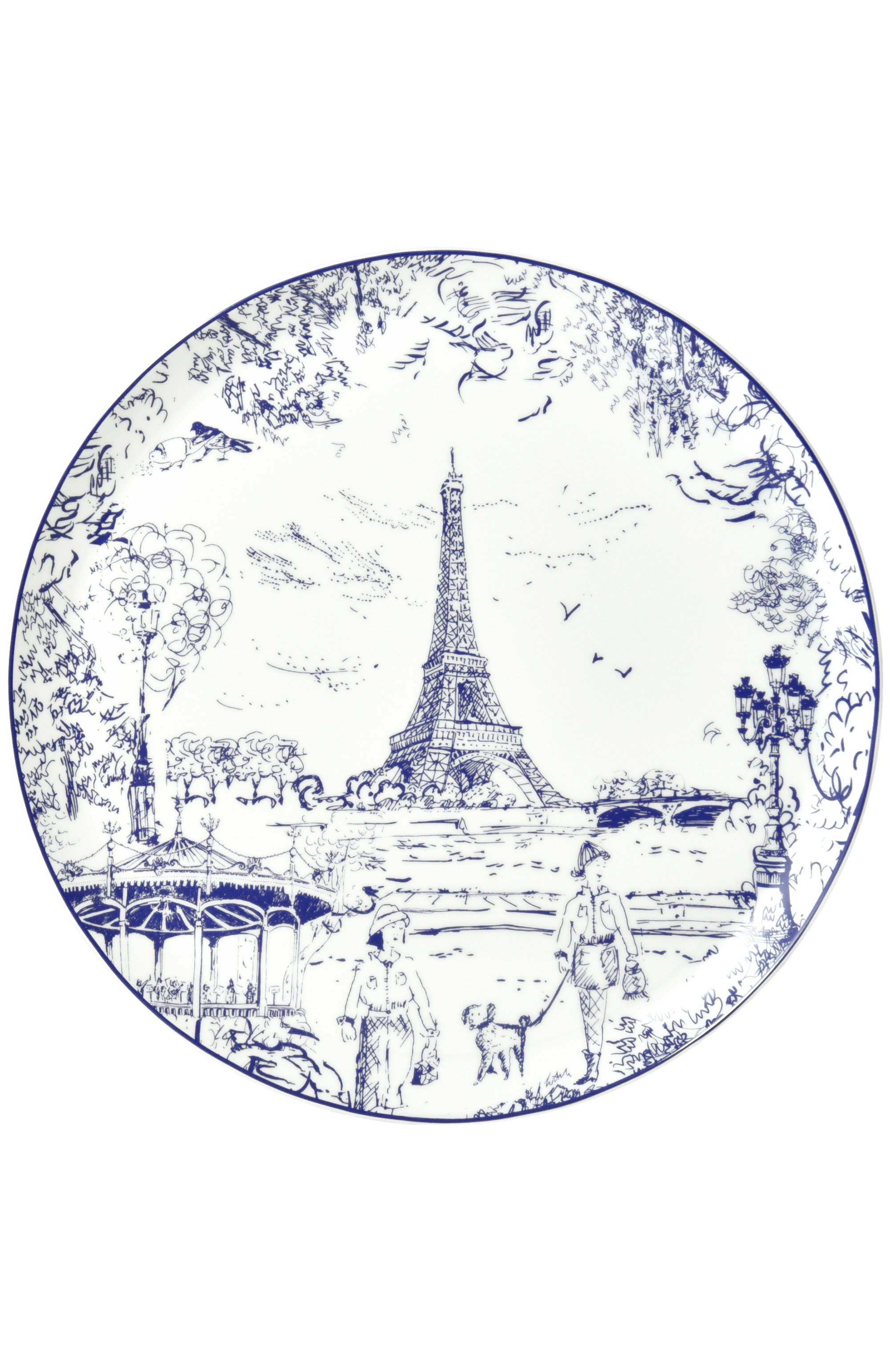 Блюдо tout paris bleu nuit BERNARDAUD синего цвета по цене 44150 руб., арт. I225/21267, фото 1 Блюдо tout paris bleu nuit BERNARDAUD, арт. I225/21267, фото 1