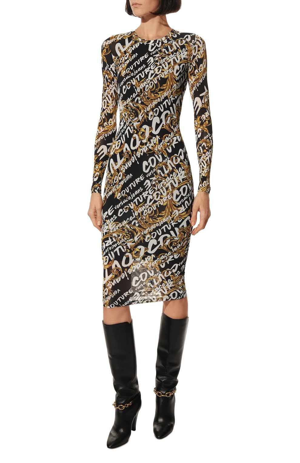 Платье из вискозы VERSACE JEANS COUTURE, арт. 73HA0920-73DP920 J.0RGANZIN0 PR.BRUSH/JS138, фото 3