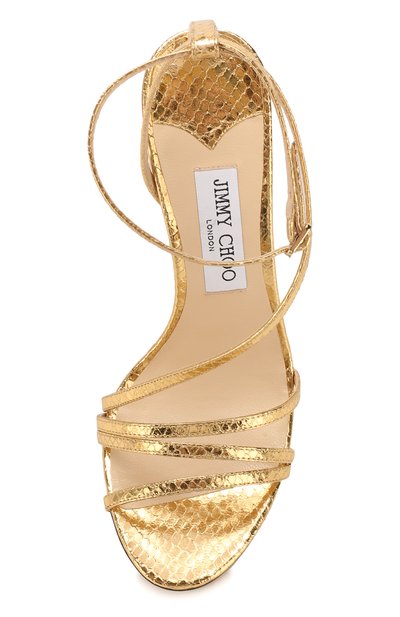 Кожаные босоножки tesca 100 JIMMY CHOO, арт. TESCA 100/WKE, фото 5