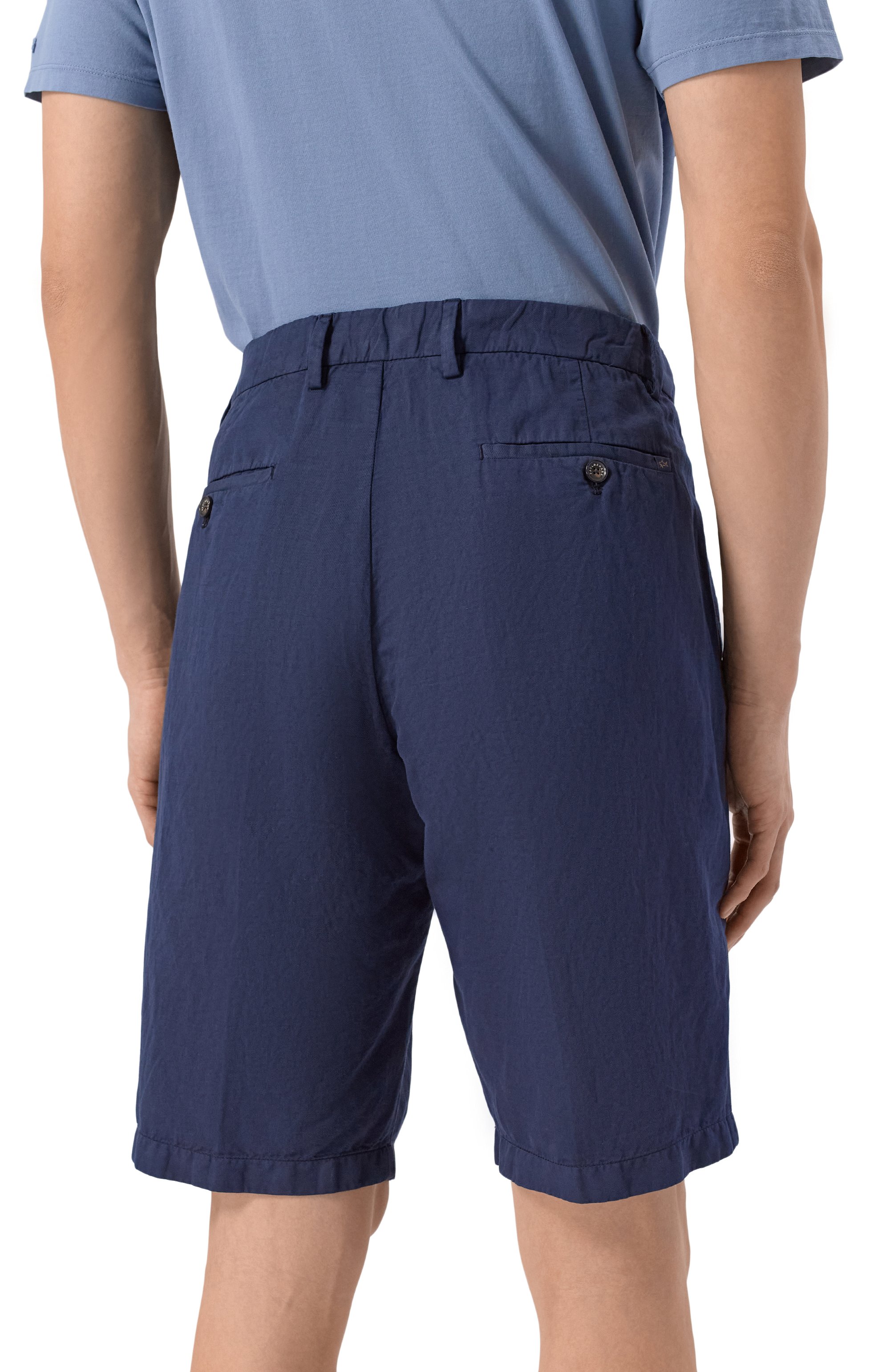 Шорты из хлопка и льна PAUL&SHARK, арт. 25414034, фото 4