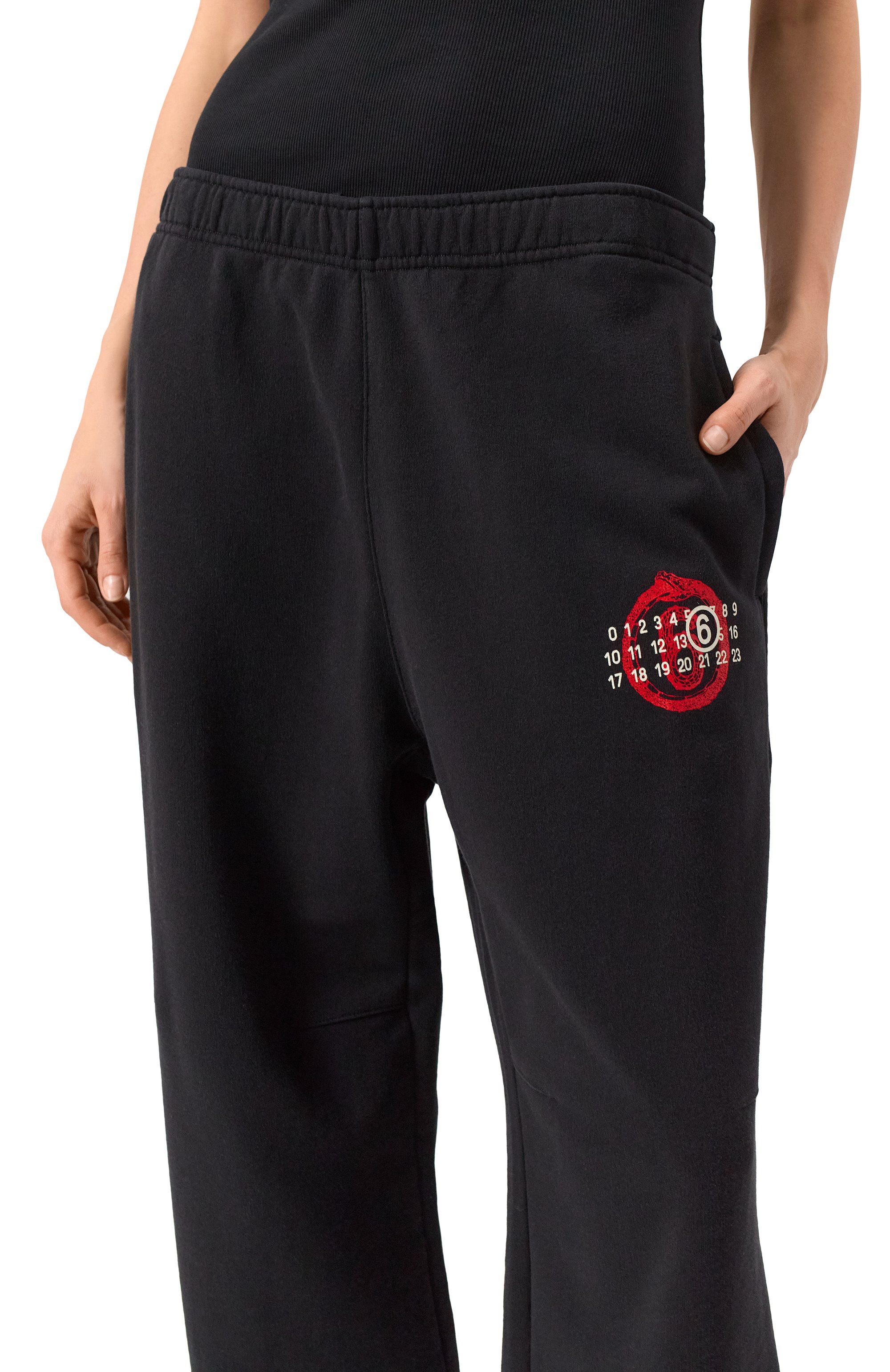 Хлопковые джоггеры MM6, арт. S62KB0227/M25014, фото 5