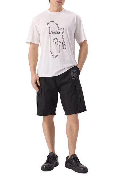 Хлопковая футболка HUGO, арт. 50531757, фото 2