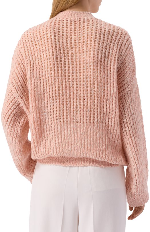 Свитер из шерсти и кашемира Giambattista Valli 25FWPVCM012B/15WCA Розовый  25FWPVCM012B/15WCA Фото 4
