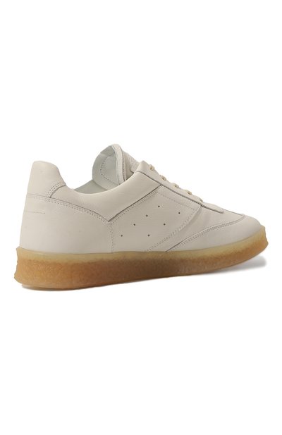 Кожаные кеды 6 court MM6 белого цвета по цене 46350 руб., арт. SH1WS0003/P6783, фото 5 Кожаные кеды 6 court MM6, арт. SH1WS0003/P6783, фото 5