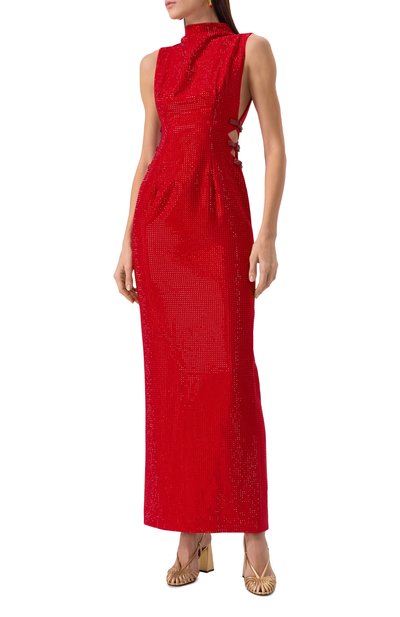 Платье с отделкой стразами SELF-PORTRAIT, арт. RS25-203X-R, фото 3