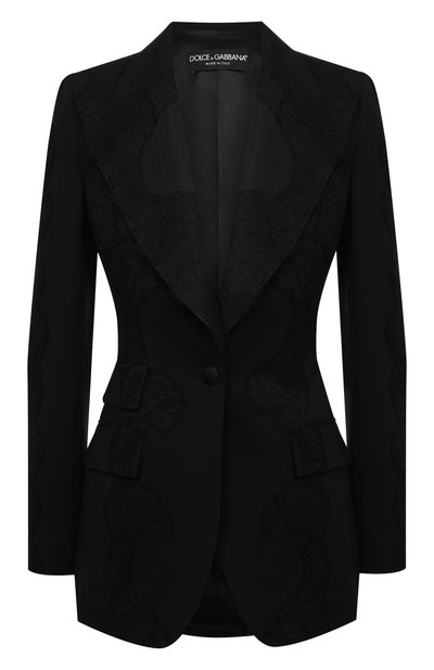 Женский жакет из шерсти и хлопка DOLCE & GABBANA, арт. F29IBT/FUBEI