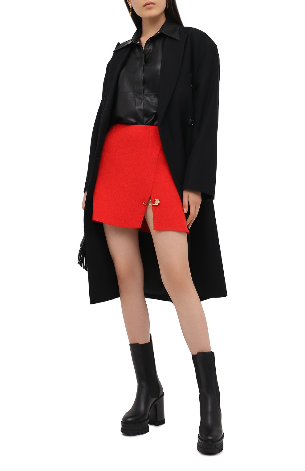 Кожаные ботильоны greca labyrinth VERSACE, арт. DST420Q/DVTA3, фото 2