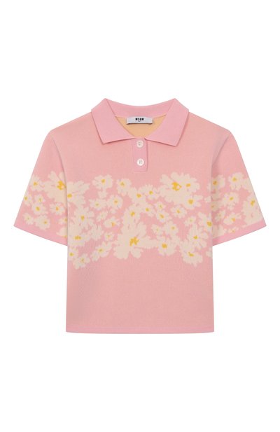 Хлопковое поло MSGM KIDS, арт. S5MSJGJP096