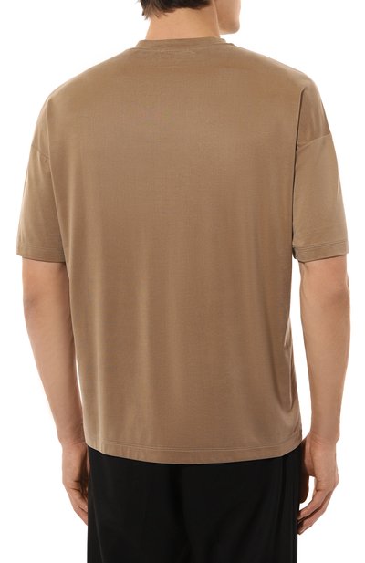 Футболка GIORGIO ARMANI бежевого цвета по цене 67300 руб., арт. GM001246/TE13613, фото 4 Футболка GIORGIO ARMANI, арт. GM001246/TE13613, фото 4