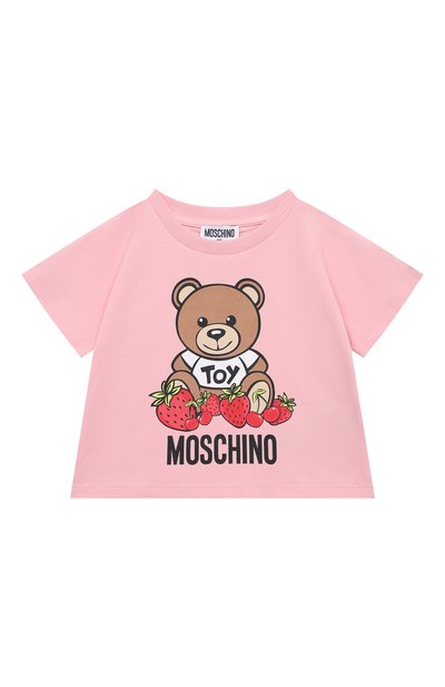 Хлопковая футболка MOSCHINO, арт. HDM04E/LBA00/10A-14A, фото 1