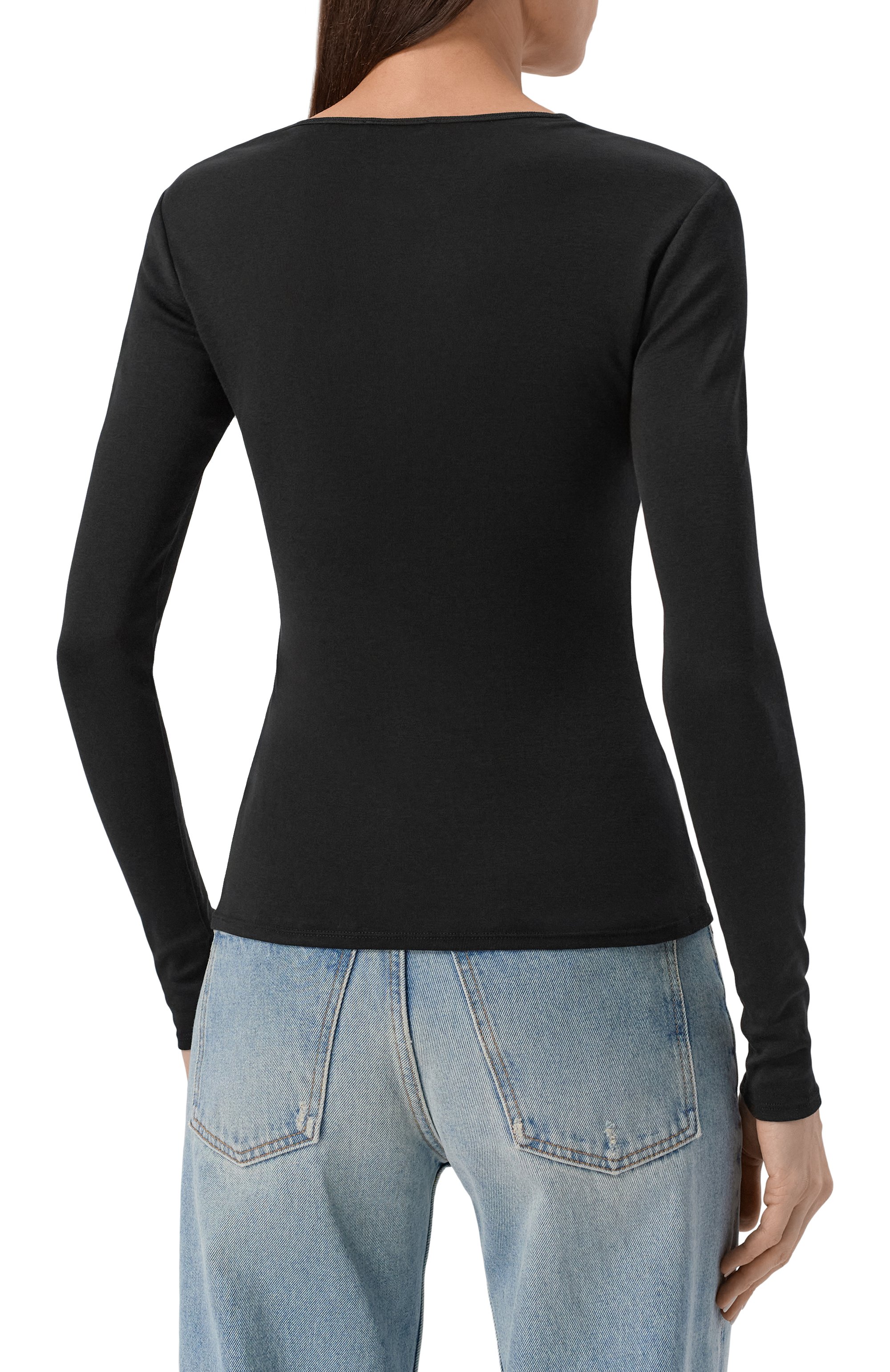 Лонгслив из шелка и хлопка 12 STOREEZ, арт. 135743, фото 4