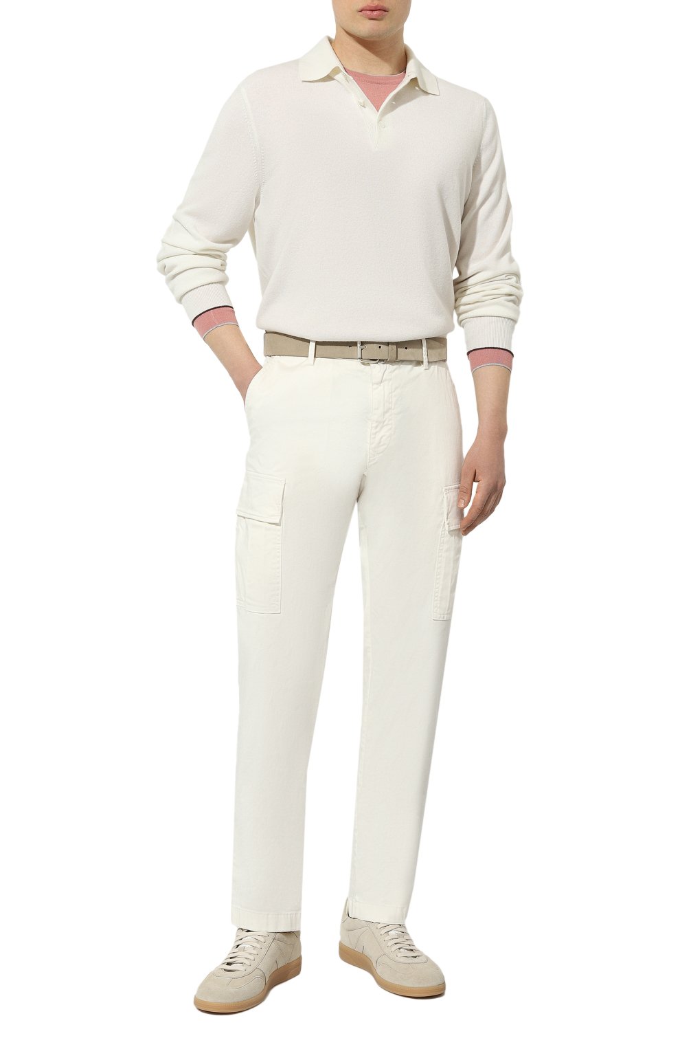 Хлопковые брюки-карго JACOB COHEN белого цвета по цене 59200 руб., арт. U P 020 01 S 3755, фото 2 Хлопковые брюки-карго JACOB COHEN, арт. U P 020 01 S 3755, фото 2