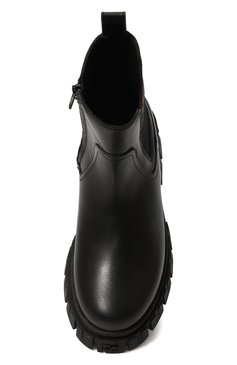 Детские кожаные челси FENDI черного цвета, арт. JMR459/A379/32-39 | Фото 4 (Материал внутренний: Натуральная кожа; Нос: Не проставлено; Кросс-КТ: челси; Материал внешний: Натуральная кожа)