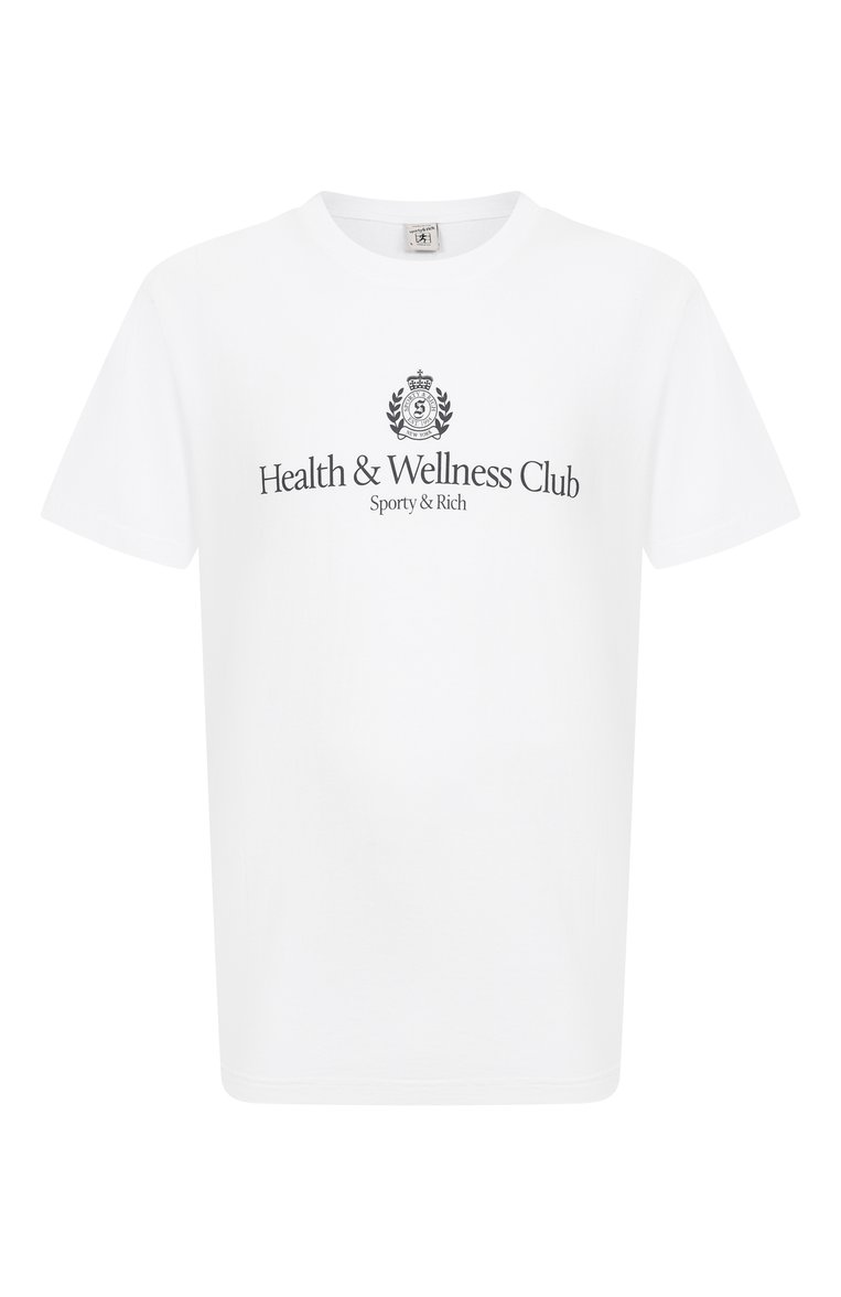 Хлопковая футболка SPORTY AND RICH, арт. T0043620241WH01, фото 1
