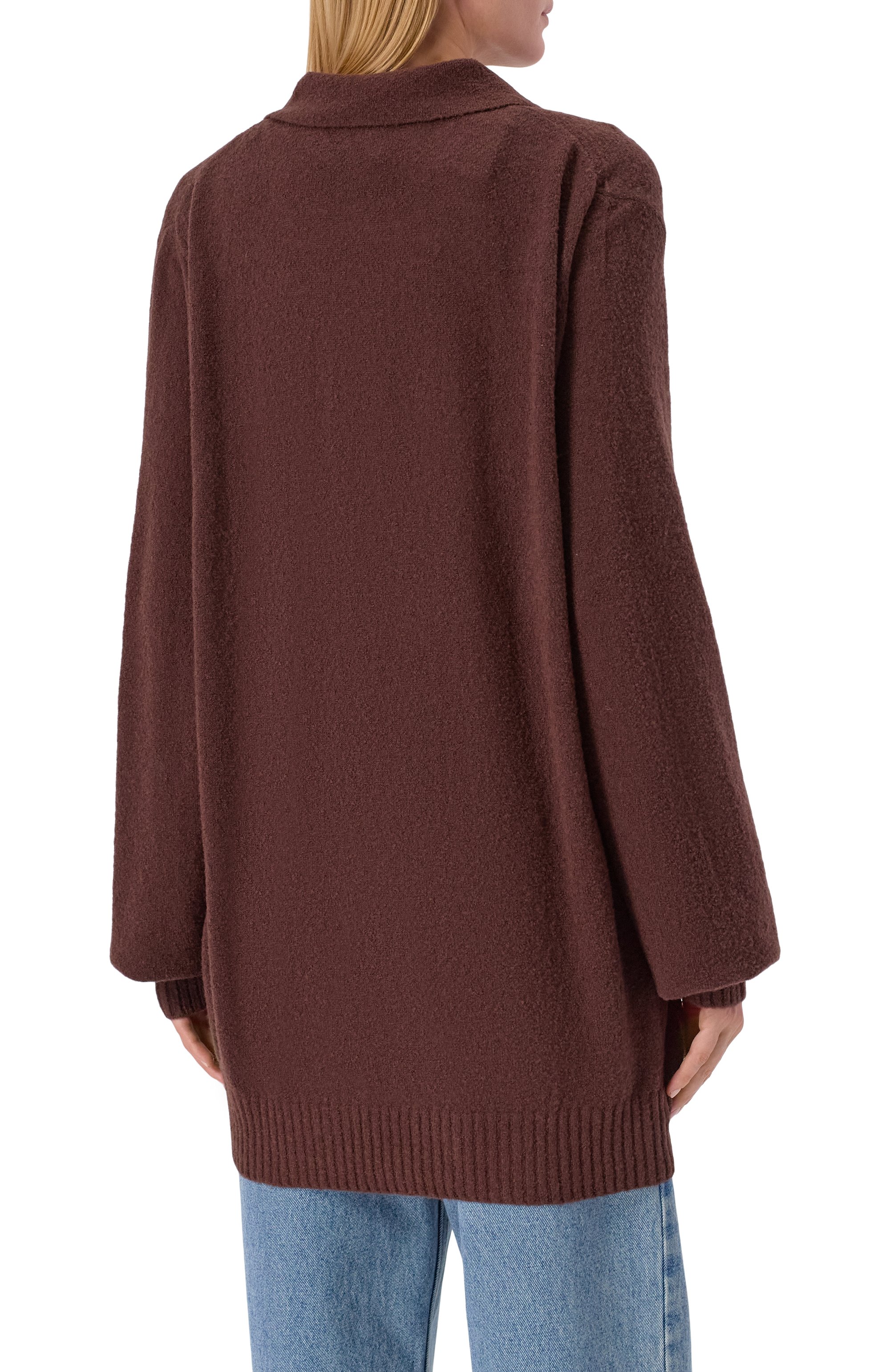 Шерстяное поло AYA MUSE коричневого цвета по цене 53550 руб., арт. AMPF2596, фото 4 Шерстяное поло AYA MUSE, арт. AMPF2596, фото 4