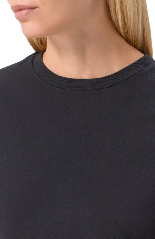 Хлопковая футболка Agolde A71801507 Чёрный  A71801507 Фото 5