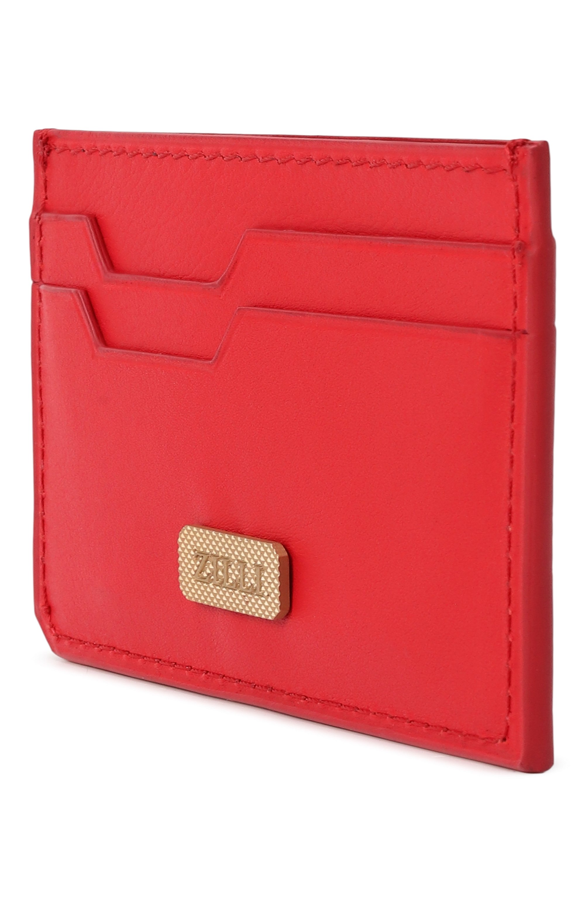 Кожаный футляр для кредитных карт ZILLI красного цвета по цене 61550 руб., арт. LCC502M1015VTEX30, фото 2 Кожаный футляр для кредитных карт ZILLI, арт. LCC502M1015VTEX30, фото 2