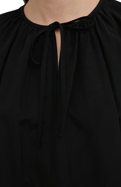 Топ из вискозы и льна JIL SANDER черного цвета по цене 49950 руб., арт. JSCR560606-WR391000, фото 5 Топ из вискозы и льна JIL SANDER, арт. JSCR560606-WR391000, фото 5