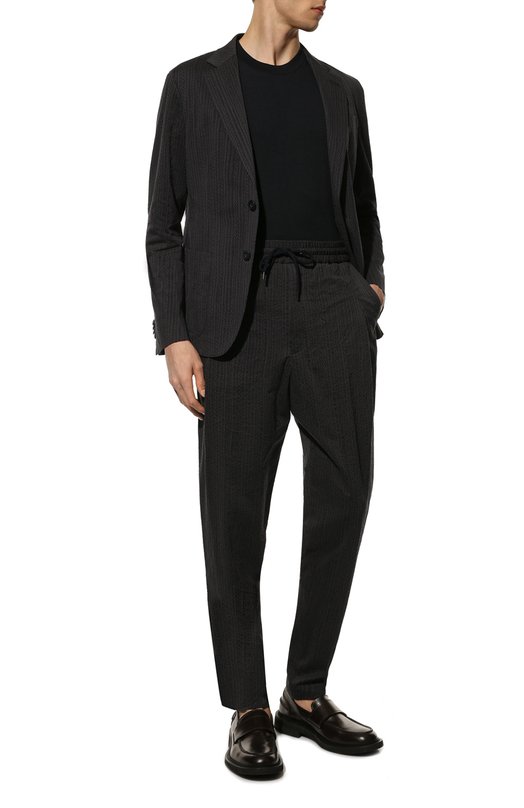 Пиджак из хлопка и вискозы Giorgio Armani 8WGGG02B/T0367 Синий  8WGGG02B/T0367 Фото 2