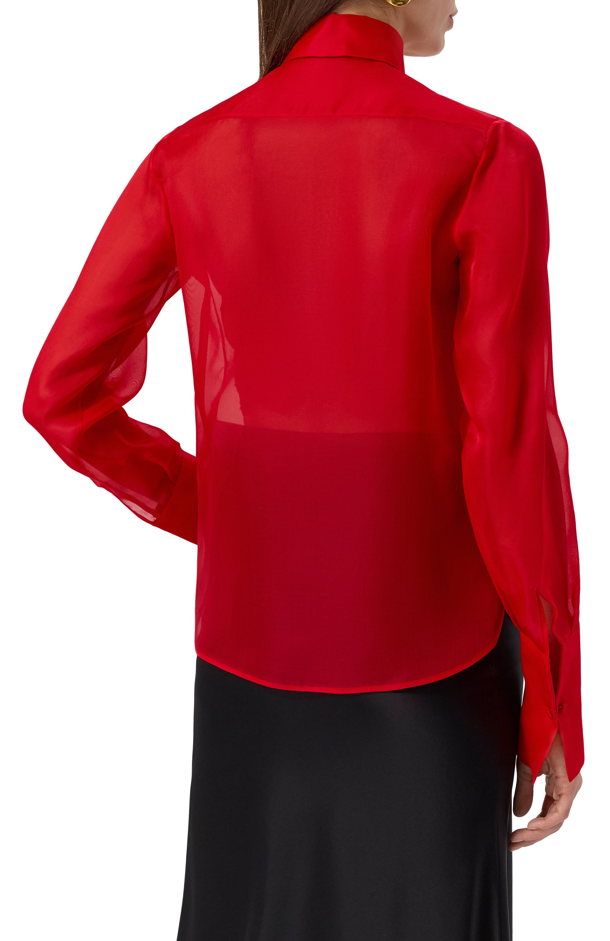 Шелковая рубашка KITON, арт. D59456K0592E01, фото 4