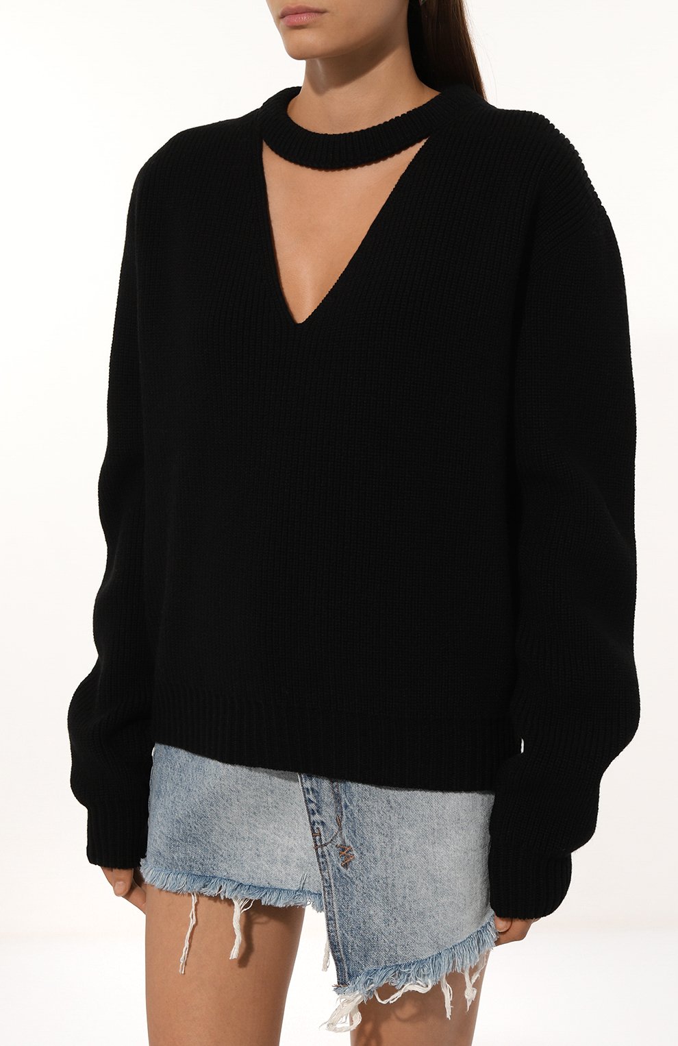 Шерстяной пуловер RICK OWENS, арт. RP02D3646/KWV, фото 3