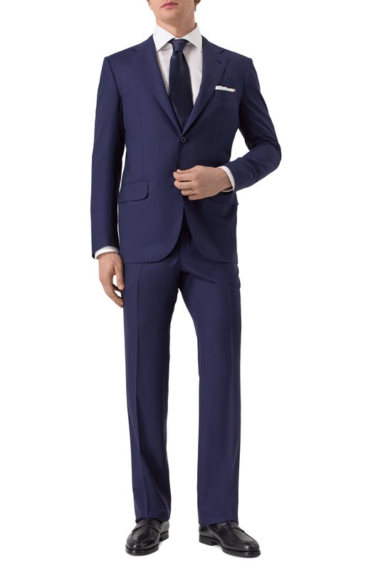 Шерстяной костюм Kiton UA81K0633E07 Синий UA81K0633E07