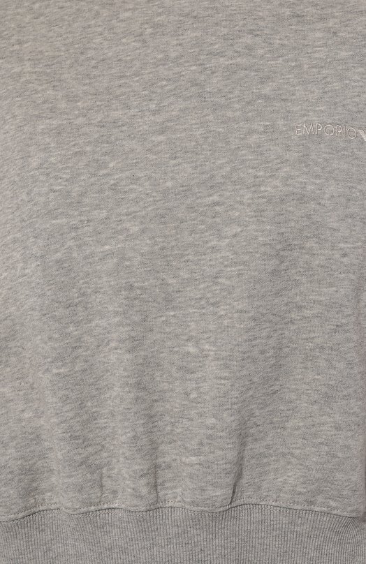 Хлопковый свитшот Emporio Armani 164765/3F265 Серый  164765/3F265 Фото 5
