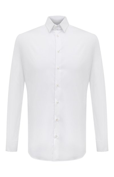 Хлопковая сорочка GIORGIO ARMANI белого цвета по цене 57000 руб., арт. 8CGCCZ97/TZ517, фото 1 Хлопковая сорочка GIORGIO ARMANI, арт. 8CGCCZ97/TZ517, фото 1