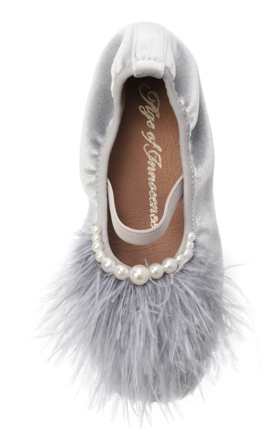 Бархатные балетки blanche AGE OF INNOCENCE, арт. 000485/BLANCHE/31, фото 4