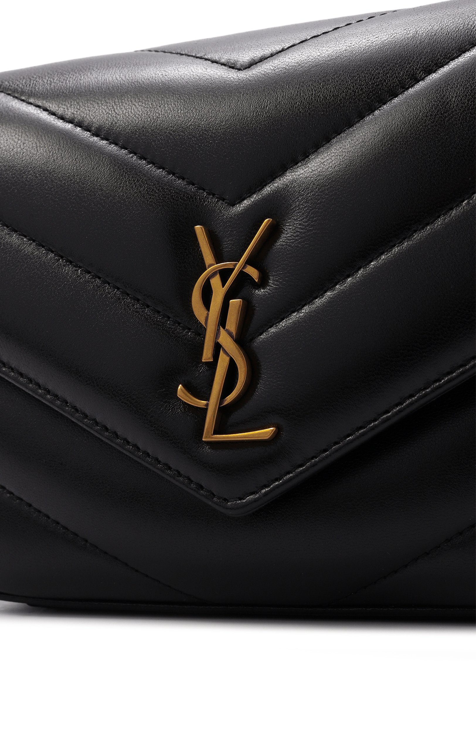Сумка loulou toy SAINT LAURENT черного цвета по цене 277000 руб., арт. 873156/AAEAX, фото 6 Сумка loulou toy SAINT LAURENT, арт. 873156/AAEAX, фото 6