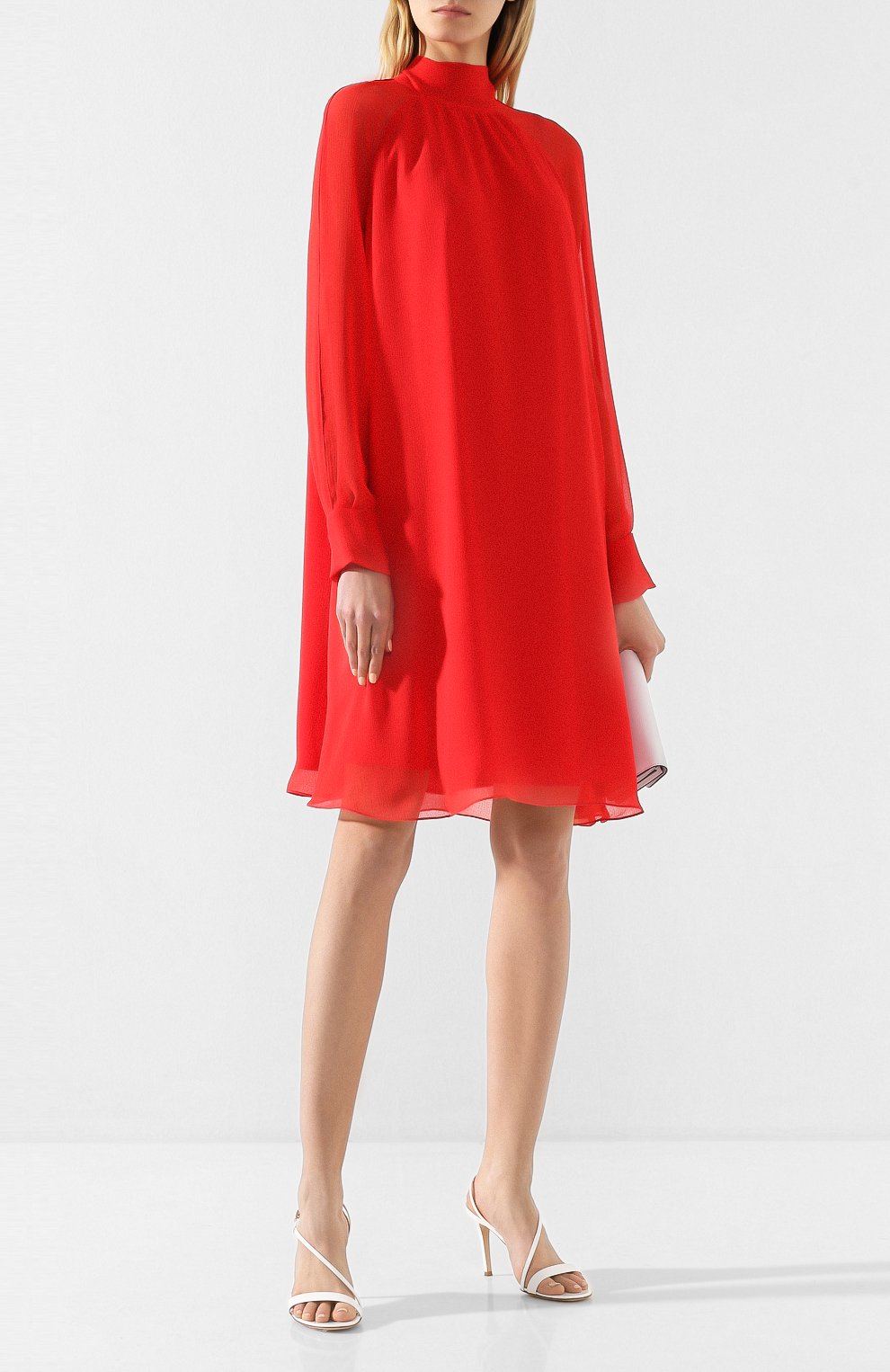 Платье KENZO красного цвета по цене 49950 руб., арт. FA52R01495AR, фото 2 Платье KENZO, арт. FA52R01495AR, фото 2