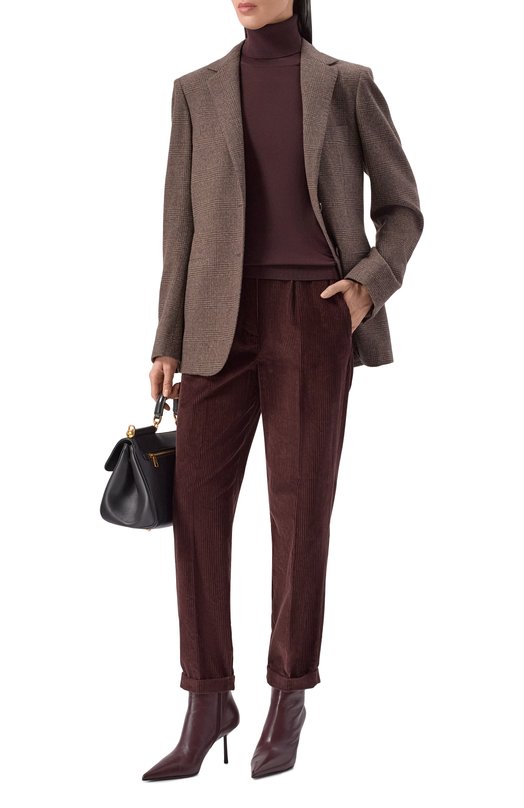 Вельветовые брюки Kiton D50105S06325 Коричневый  D50105S06325 Фото 2