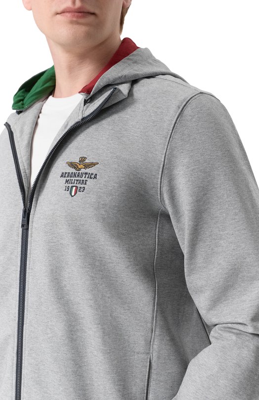 Хлопковый спортивный костюм Aeronautica Militare TF0108UF00674 Серый  TF0108UF00674 Фото 6