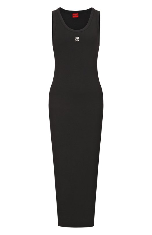 Хлопковое платье HUGO 50514521 Чёрный 50514521