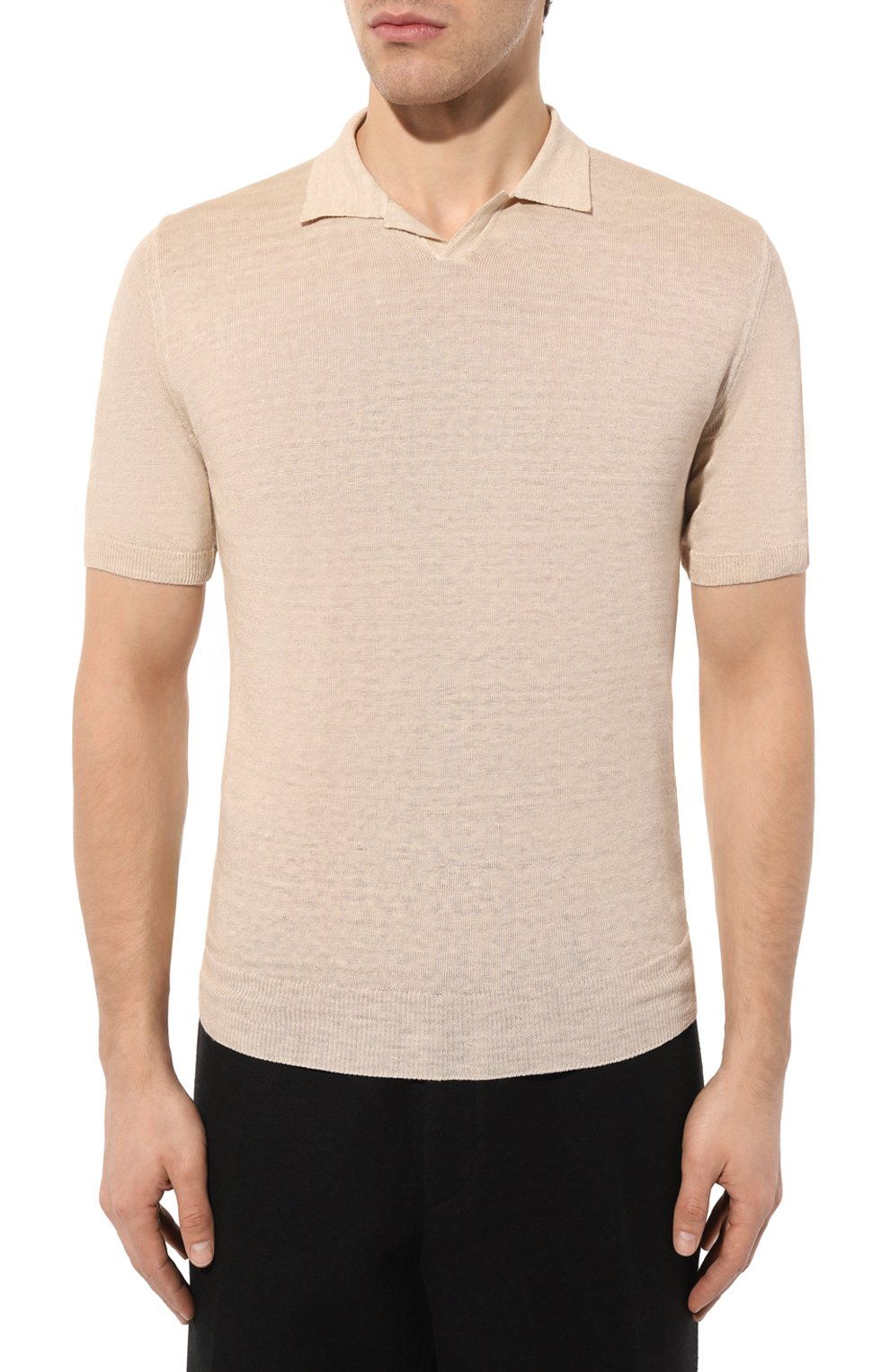 Льняное поло 120% LINO, арт. 31ALIM39BL/000G266/S00, фото 3