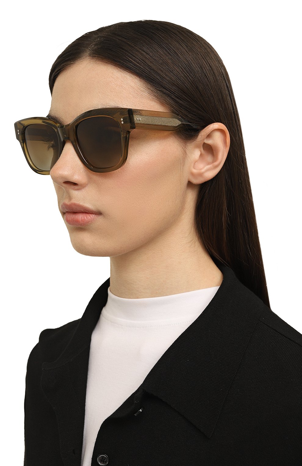 Солнцезащитные очки CHIMI хаки цвета по цене 19950 руб., арт. 07.2 GREEN, фото 2 Солнцезащитные очки CHIMI, арт. 07.2 GREEN, фото 2