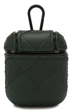 Кожаный чехол для airpods BOTTEGA VENETA зеленого цвета, арт. 610263/VCPQ0 | Фото 1 (Женское Кросс-КТ: Кожа AirPods; Региональные ограничения белый список (Axapta Mercury): RU, Не проставлено; Нос: Не проставлено)